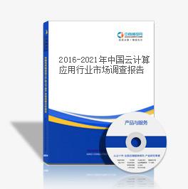 2016-2021年中国云计算应用行业市场调查报告