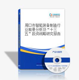周口市智能装备制造行业前景分析及“十三五”投资战略研究报告