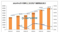 2016年6月中国网上支付用户规模统计分析：半年增长9.3%