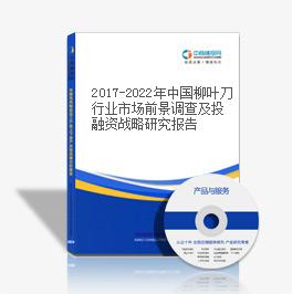 2019-2023年中國柳葉刀行業(yè)市場前景調查及投融資戰(zhàn)略研究報告