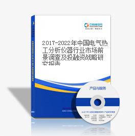 2019-2023年中國電氣熱工分析儀器行業市場前景調查及投融資戰略研究報告
