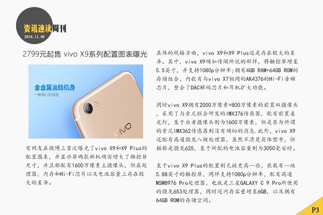 最新智能手机头条资讯汇总:iPhone8\/vivoX9\/三