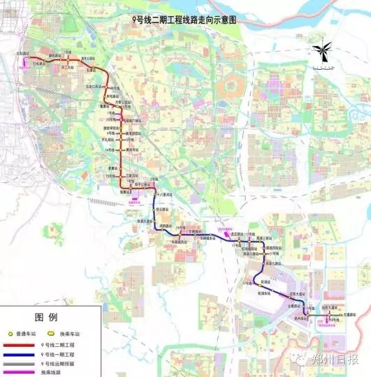 郑州地铁11条线路规划图/线路图揭秘 快来哪条路经过你家