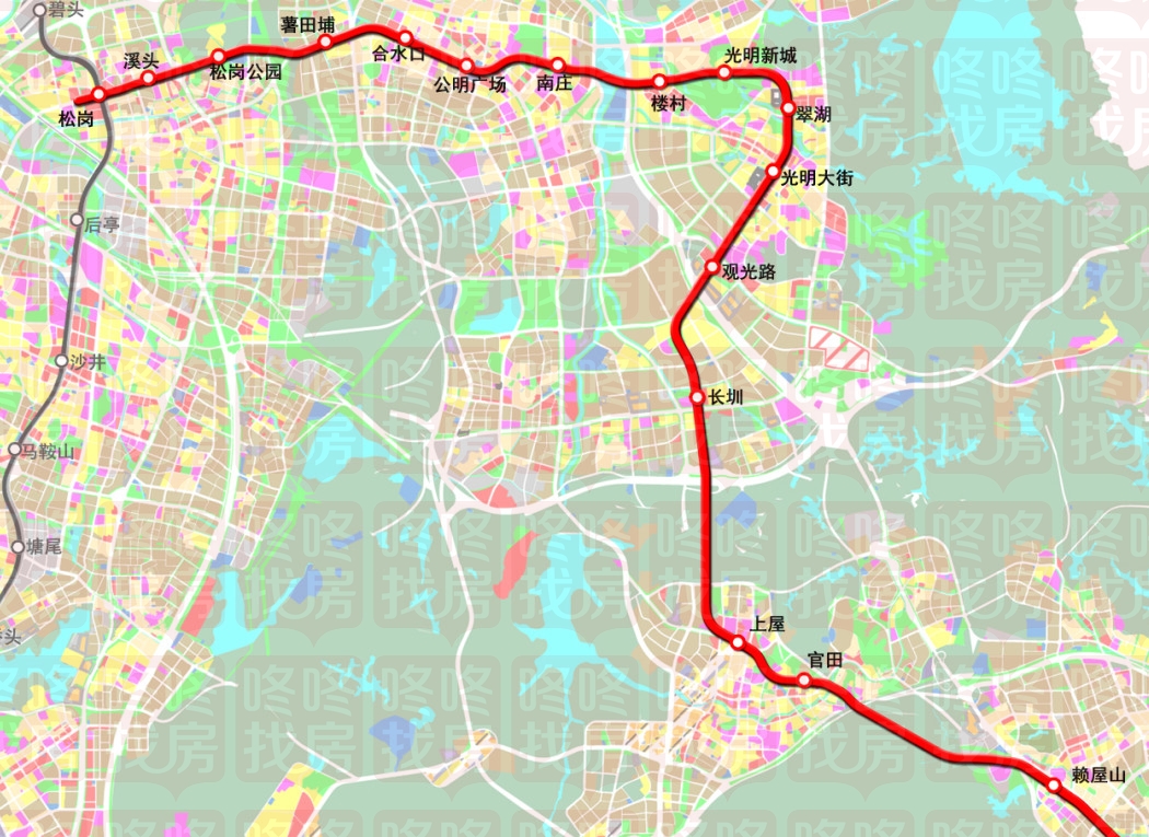 深圳地铁三期6、8、10及7条延长线路线图\/站