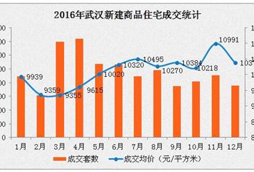 2016年12月武汉各片区房价排名：主城区均价明显回落
