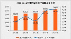 2016年中国网络视频市场规模分析：用户规模增长8.1%
