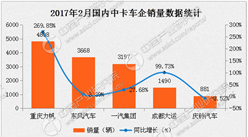 2017年2月中国卡车市场分车型销量分析（图表）