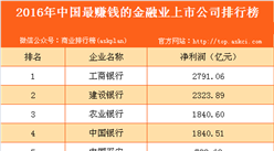 2016年中国金融业上市公司利润排行榜