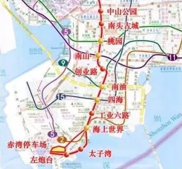 深圳地铁12号线33个站点曝光 含18个换乘站