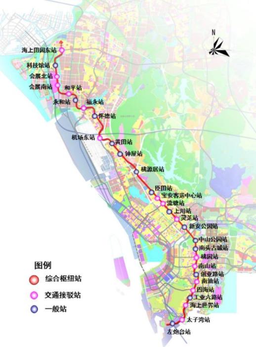 深圳最新5条地铁线路获批复 5年后全部建成通车(附各线站位示意图)