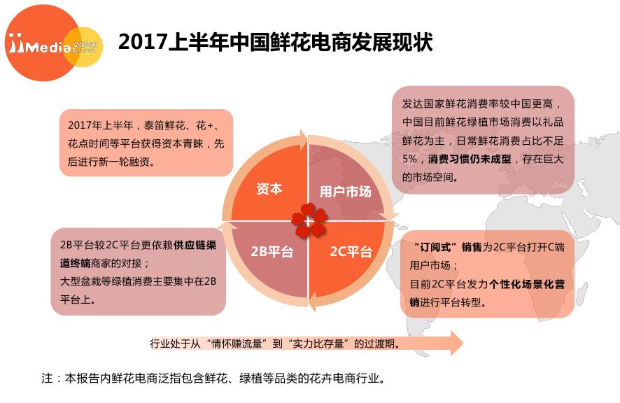 2017年上半年中国鲜花电商市场分析及发展趋