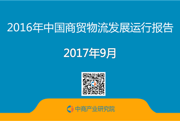 2016年中国商贸物流发展运行报告（全文）