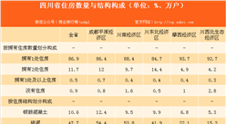 四川省农民生活水平不断提高 99.1%农户拥有自住房（表）