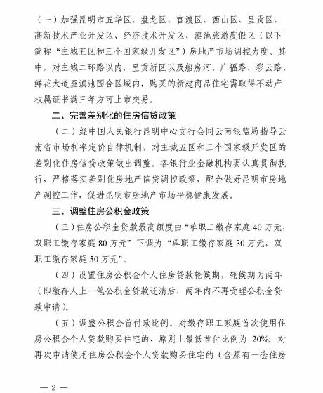 昆明政府发布《关于进一步促进地产新闻房地产市场平稳健康发展的通知》（全文）