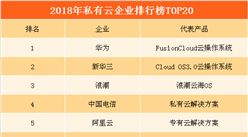 2018年私有云企业排行榜（TOP20）：华为第一  电信/联通/移动排名前十