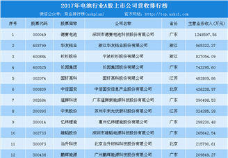2018年电池行业A股上市公司20强榜单：德赛电池遥遥领先