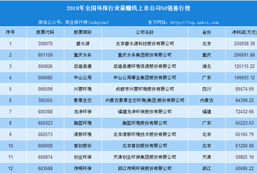 2018年北京高考作文：绿水青山图 2018年环保行业哪家公司最挣钱？（附榜单）