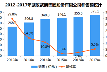 2017年中国连锁百强：武汉武商集团股份有限公司经营数据分析（附图表）