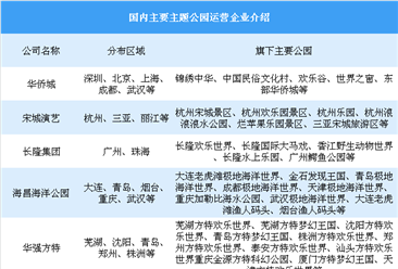 女童在迪士尼撞燈柱縫兩針 中國主要主題公園運營企業介紹（附名單）