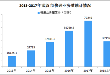 2018年1-6月武汉市快递数据分析：国际及港澳台业务量增长122.7%