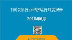 2018年1-6月中国食品行业经济运行月度报告（附全文）