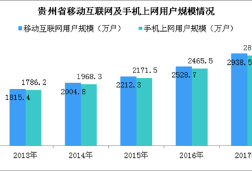 2017年贵州省互联网行业用户发展情况分析：手机上网用户占比突破98%（图）