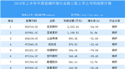 2018年上半年中國玻璃纖維行業新三板上市公司利潤排行榜