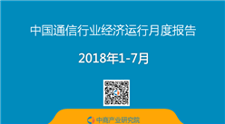 2018年1-7月中國通信行業經濟運行月度報告