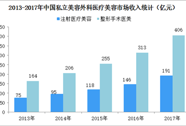 中国私立医疗美容市场规模统计分析：整容收入规模突破400亿元（图）