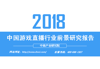 2018年中国游戏直播行业前景研究报告