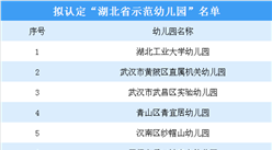 最新湖北省級示范幼兒園公示名單出爐！附完整幼兒園名單一覽（表）