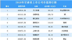 2018年甘肅省上市公司市值排行榜