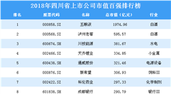 2018年四川省上市公司市值百强排行榜