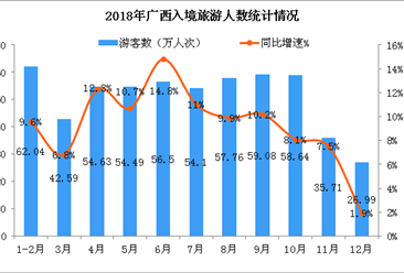 2018年廣西入境旅游市場總結：實現外匯旅游消費28億美元  增長16%（圖）