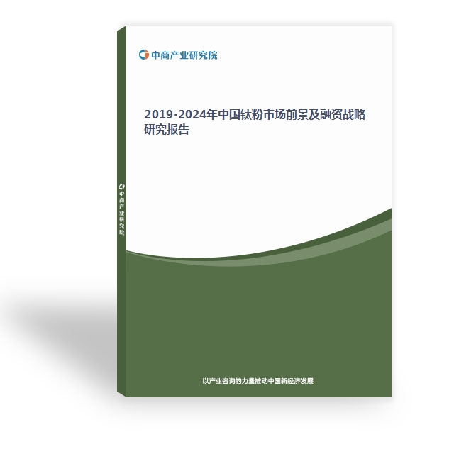 2019-2024年中國鈦粉市場前景及融資戰略研究報告