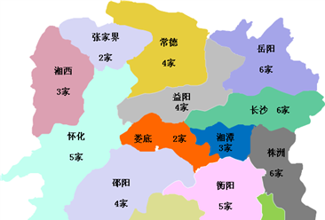 2018年湖南省各市休闲农业示范农庄分布图及名单汇总（附图表）