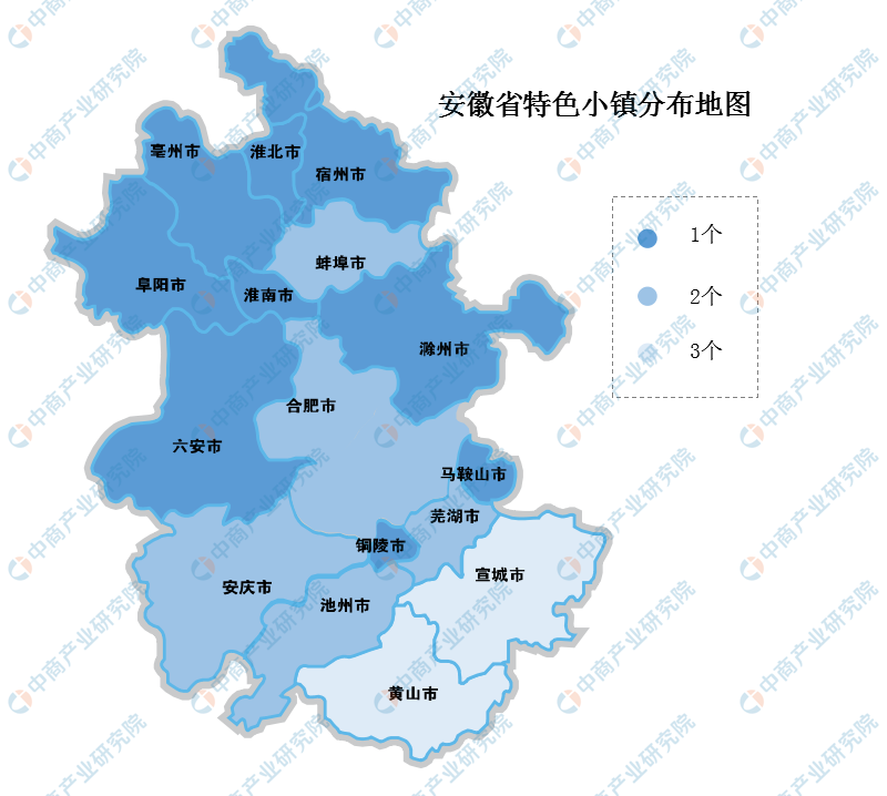 安徽省各市区特色小镇布局汇总一览附分布地图