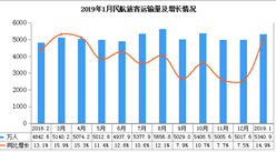 2019年1月中国民航旅客运输数据统计（图）