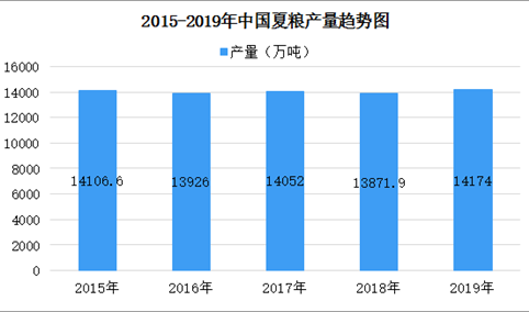 2019年各省市夏粮产量排名分析 河南夏粮产量全国第一