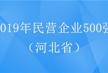 2019年中国民营企业500强排行榜（河北篇）