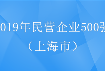 2019年中国民营企业500强排行榜（上海市全榜单）