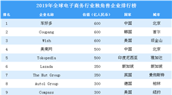 2019年全球电子商务行业独角兽企业排行榜（全榜单）