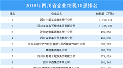 2019年四川省企業納稅10強排行榜