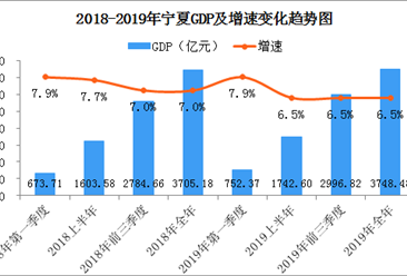 2019年宁夏经济运行情况分析：GDP同比增长6.5%（附图表）