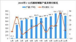 2019年越南鋼筋產量為7052.4千噸 同比增長12.3%