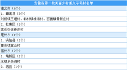 安徽省第二批美丽乡村重点示范村名单公布：共104个（附名单）