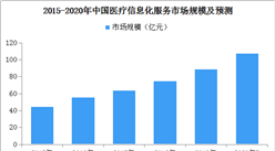 医疗信息化加深：2020年中国医疗信息化服务市场规模或达到108亿元（图）