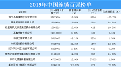 2019年中国连锁百强排行榜