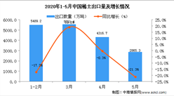 2020年5月中國稀土出口量為2865.3萬噸 同比下降21.35%