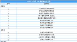 2020年四川省鄉村旅游重點村名單出爐：共100個鄉村入選（附名單）
